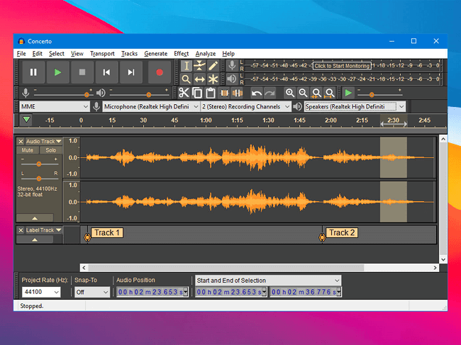 Audacity for pc